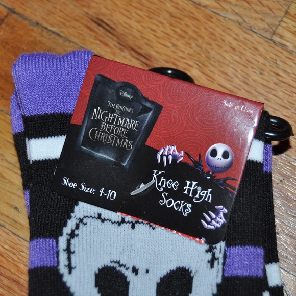 LAST PAIR!! New TNBC Jack Skellington Socks NWT - Picture 5 of 8